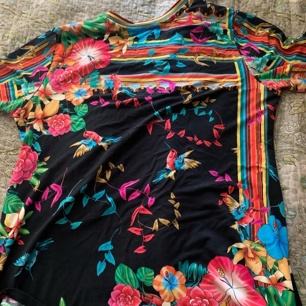 Johnny Was shirt sleeved shirt XS
